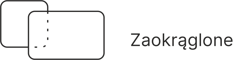 zaokrąglone rogi